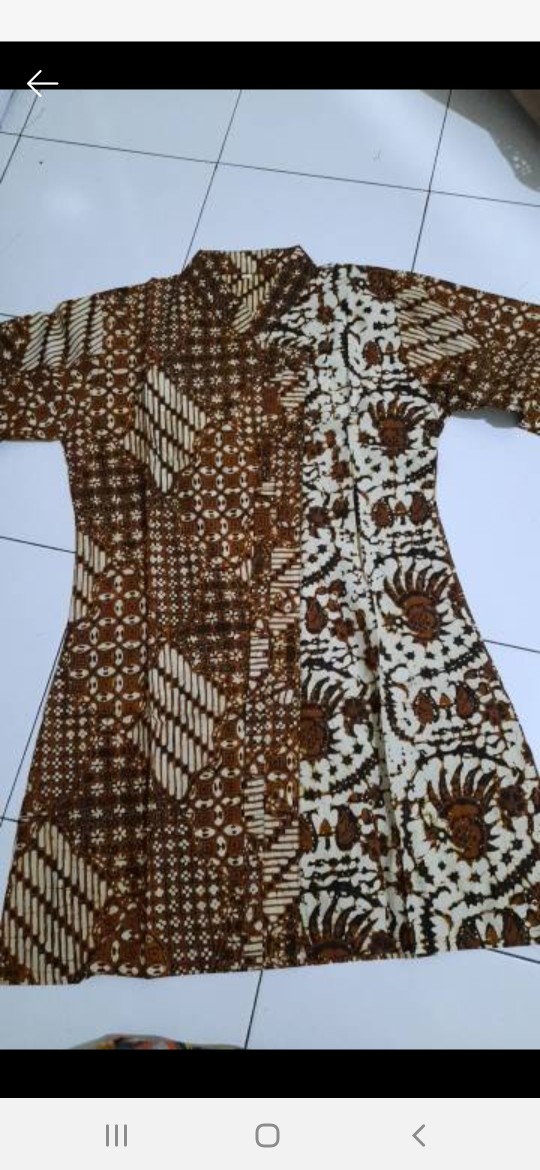 Di Obral..!!atasan Batik Wanita Motif Terbaru Proses Cap Putri Mentari M L Xl Xxl
