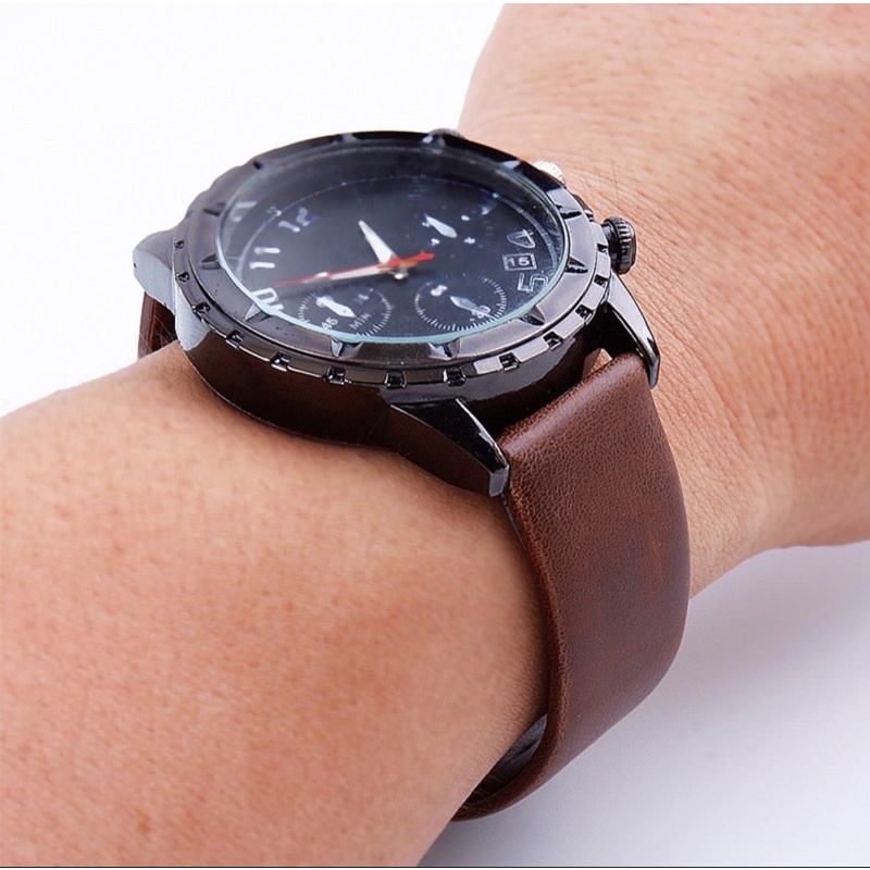 Tali Strap Jam Tangan Pria Kulit Asli Leather Strap Quick Release 20mm 22mm L5BK COD