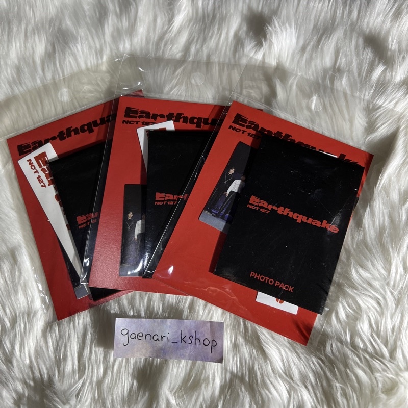 READY STOCK PHOTO LUGGAGE STICKER SET NCT 127 EARTHQUAKE SEALED