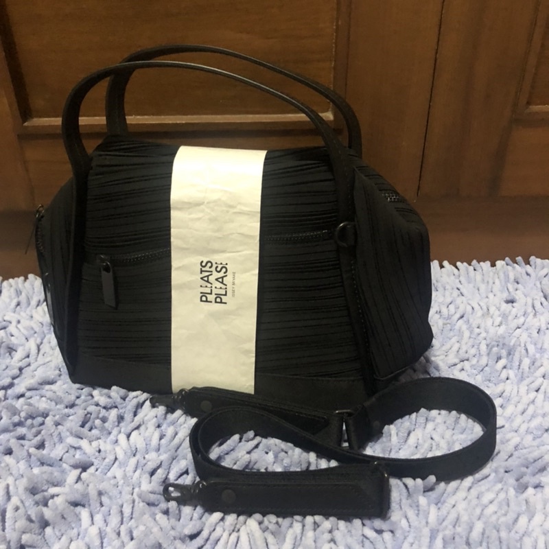 Black Pleats Please Bag