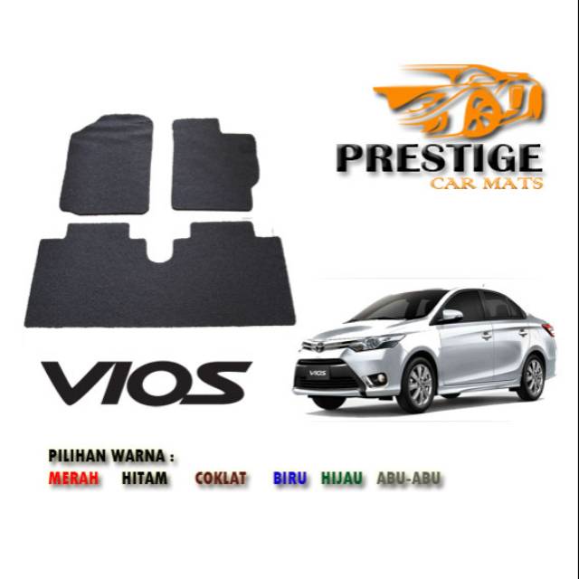 PRESTIGE - KARPET MOBIL - TOYOTA VIOS - COIL MAT - NON BAGASI