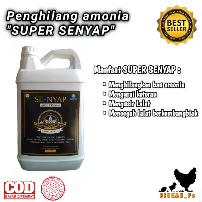 Cairan Penghilang Bau Amonia dan Desinfektan Kandang Ternak 5 Liter