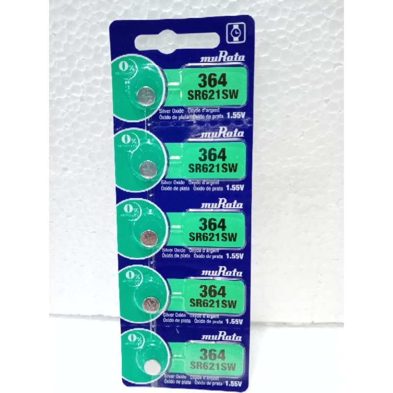 baterai murata 364 SR621SW 1.55V/minim pembelian 5pcs