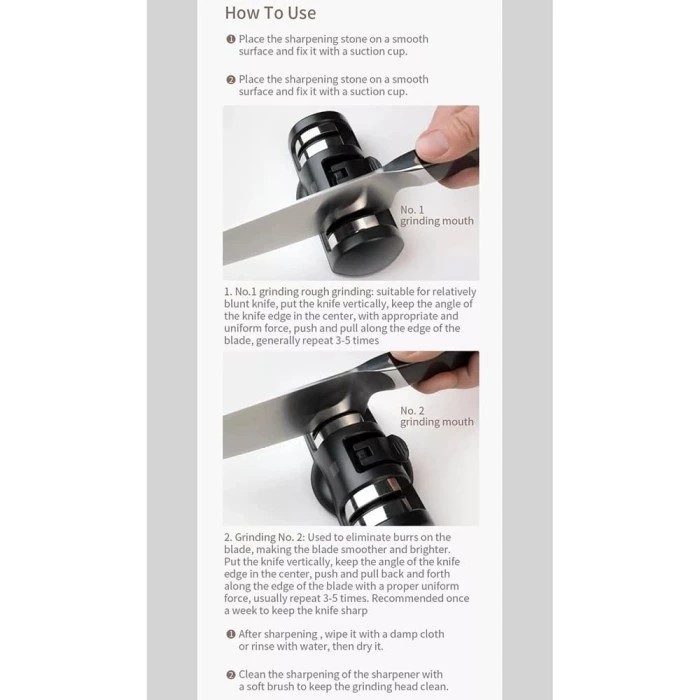 Xiaomi Huohou Pengasah Pisau Knife Sharpener Whetstone 2 Asahan