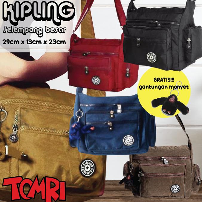 Tas selempang kipling premium ukuran besar