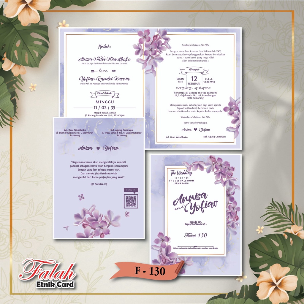 

Blangko Undangan Falah seri 130 Harga Murah