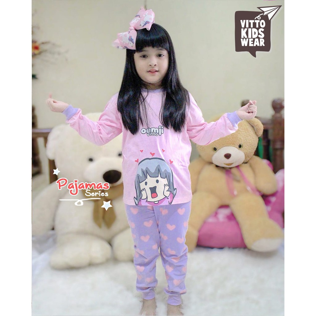 Piyama Anak Pajamas cute Sleepy Vitto