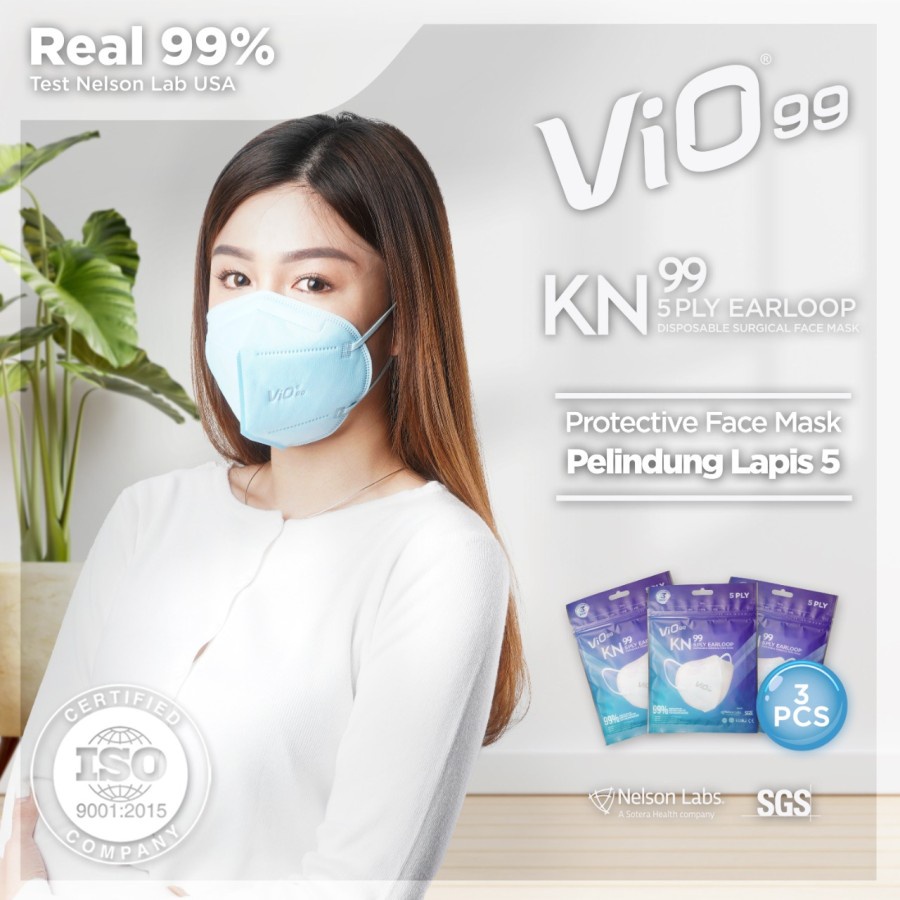 Vio KN Mask Vio99 Masker Medis Perpack Isi 3pcs