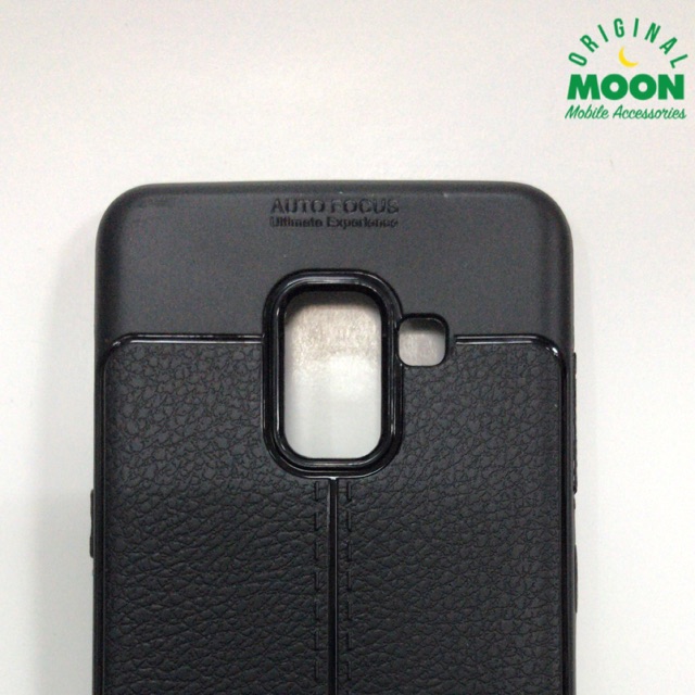 Case samsung a5 2018 autofocus leather cover kulit softcase casing silikon promo murah