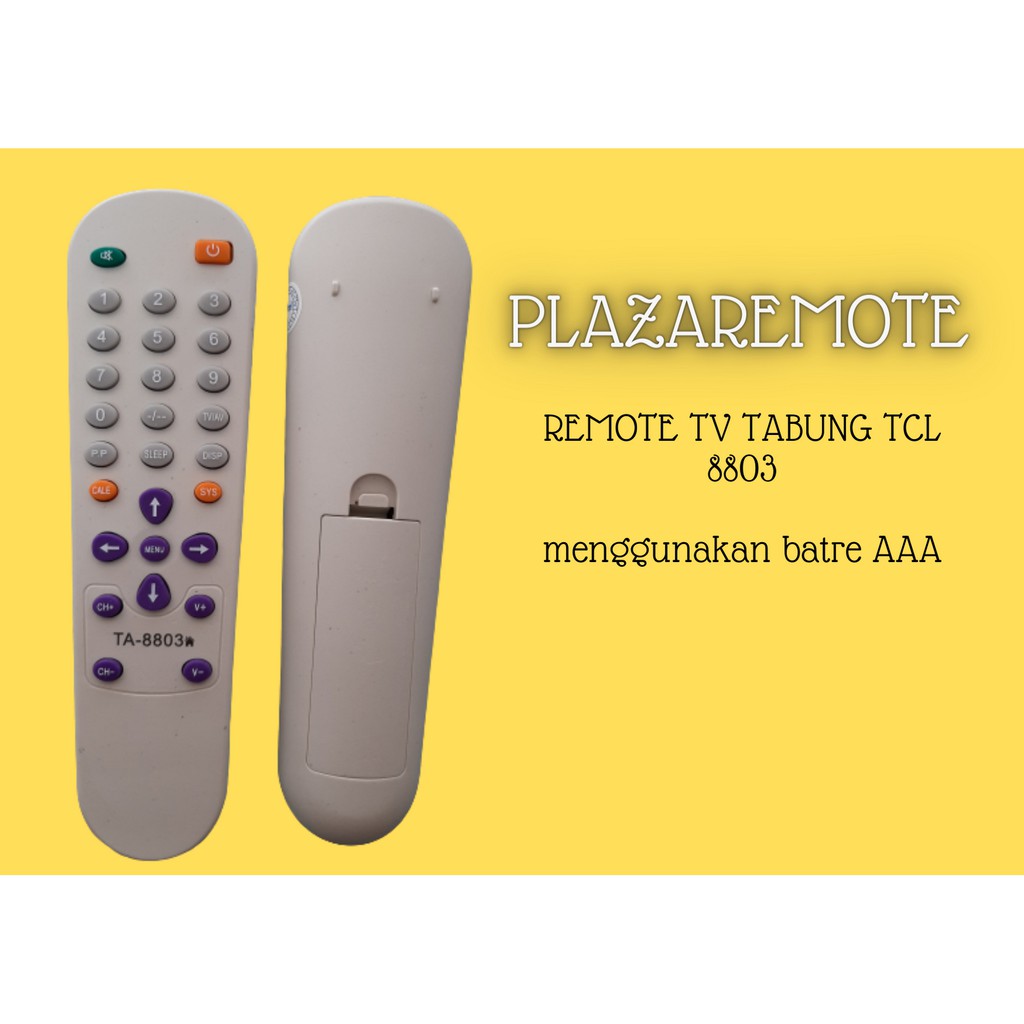 remote tcl TV tabung tipe 8803 DAN OVAL