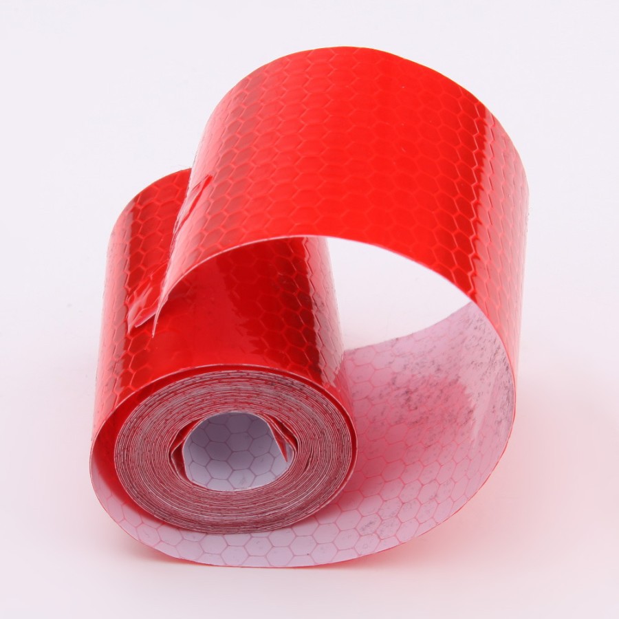 Stiker Nano Car Reflective Sticker Mobil Motor Warning Tape 5 x 300cm MERAH