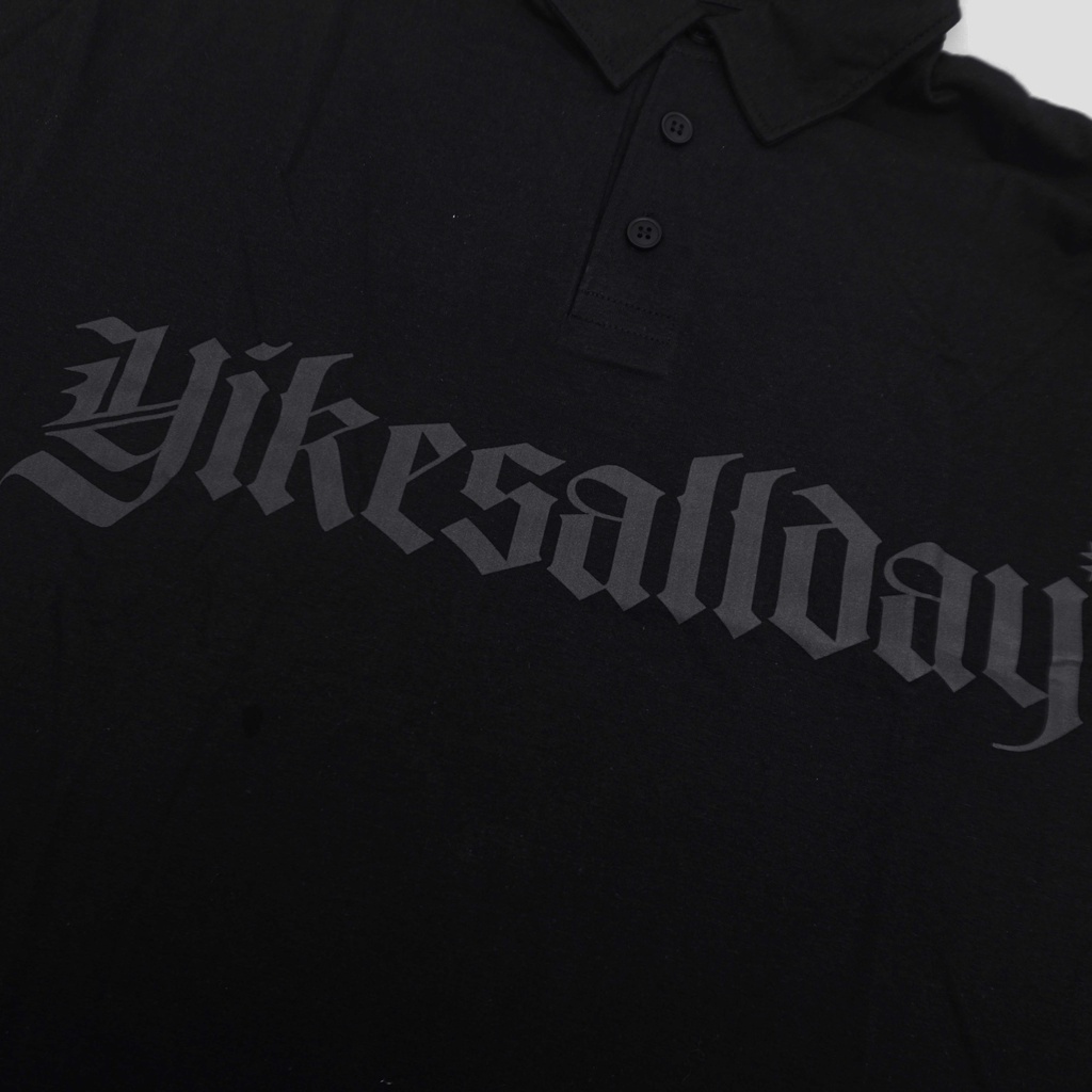 RUGBY SHIRT OVERSIZE | SACH | BLACK | YIKESALLDAY