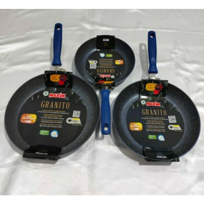 maxim keramik granito anti lengket//teflon Keramik anti lengket/wajan Maxim Keramik anti lengket