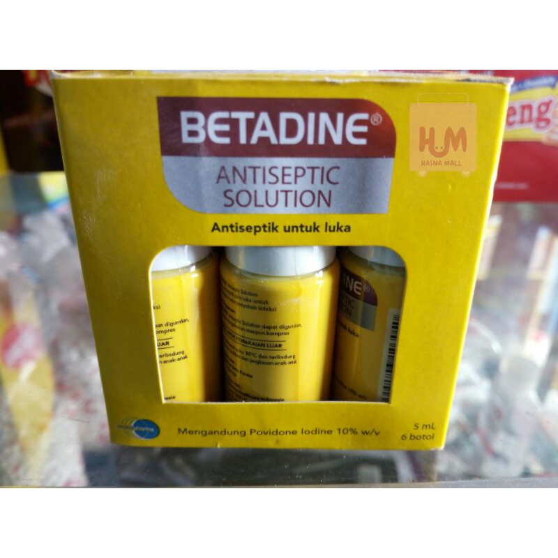 Hasna Mall - Betadine Antiseptik 5ml Obat Merah Betadine