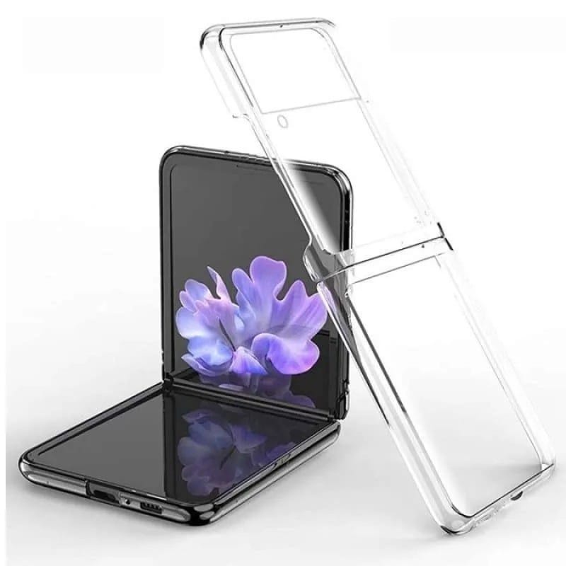 [ Samsung Galaxy Z Flip 3 / Z Flip 4 / Z FLIP 5 / Z FLIP 6 ] Slim Case Transparan Clear Hard Case / 