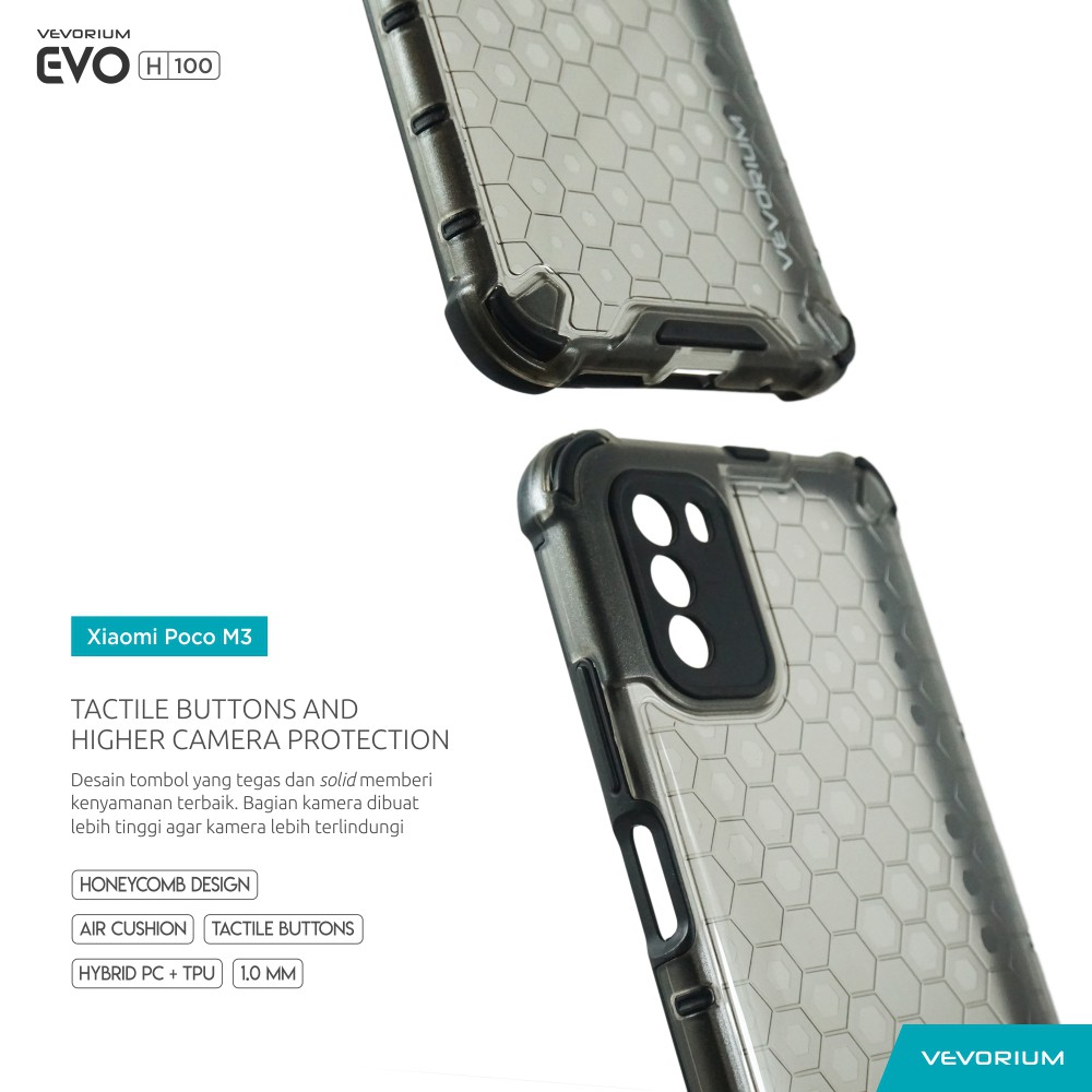 VEVORIUM EVO H100 Xiaomi Poco M3 Pocophone Hybrid Hard Case Softcase