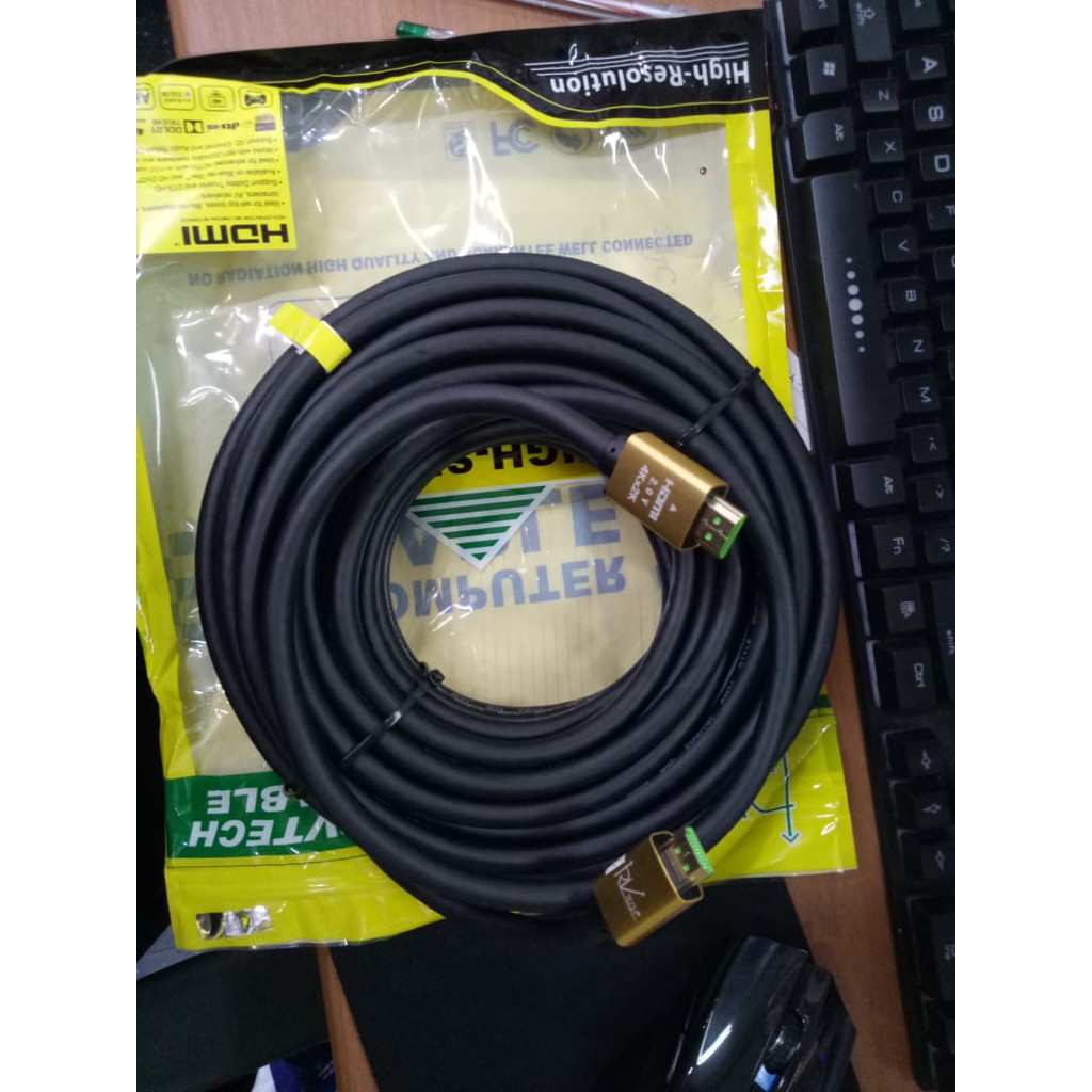 Kabel HDMI 30M RVtech Bugatti v2.0 4K + IC Penguat HDMI Cable 30 Meter Garansi 2 Tahun