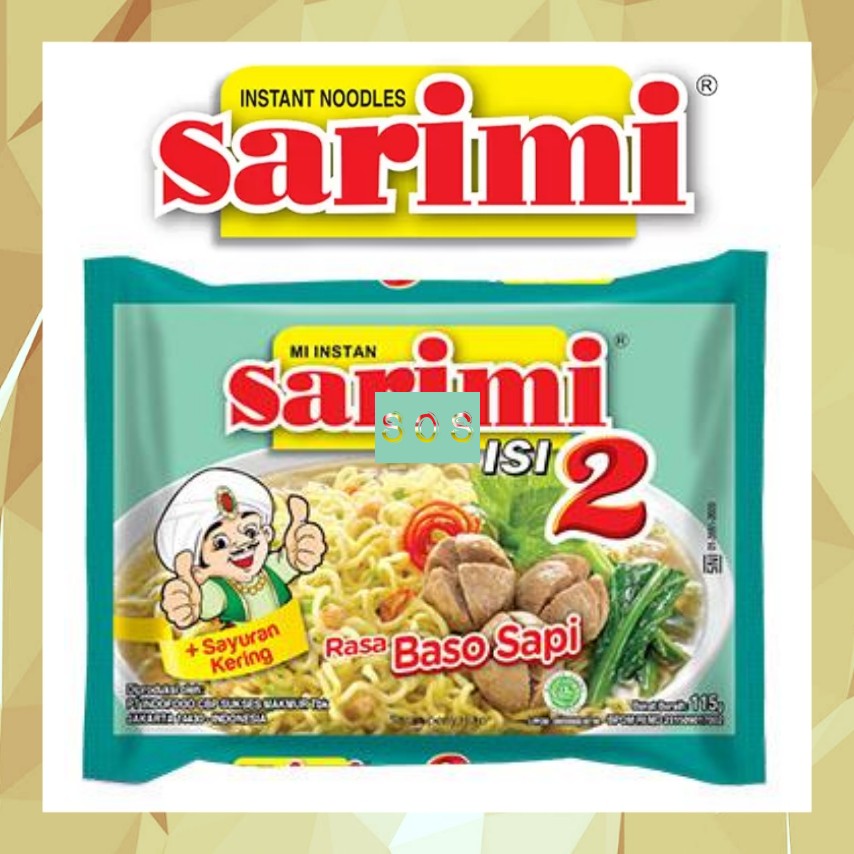 

《OS3》 Indofood Mi Instan Sarimi isi 2 rasa Bakso Sapi JUMBO