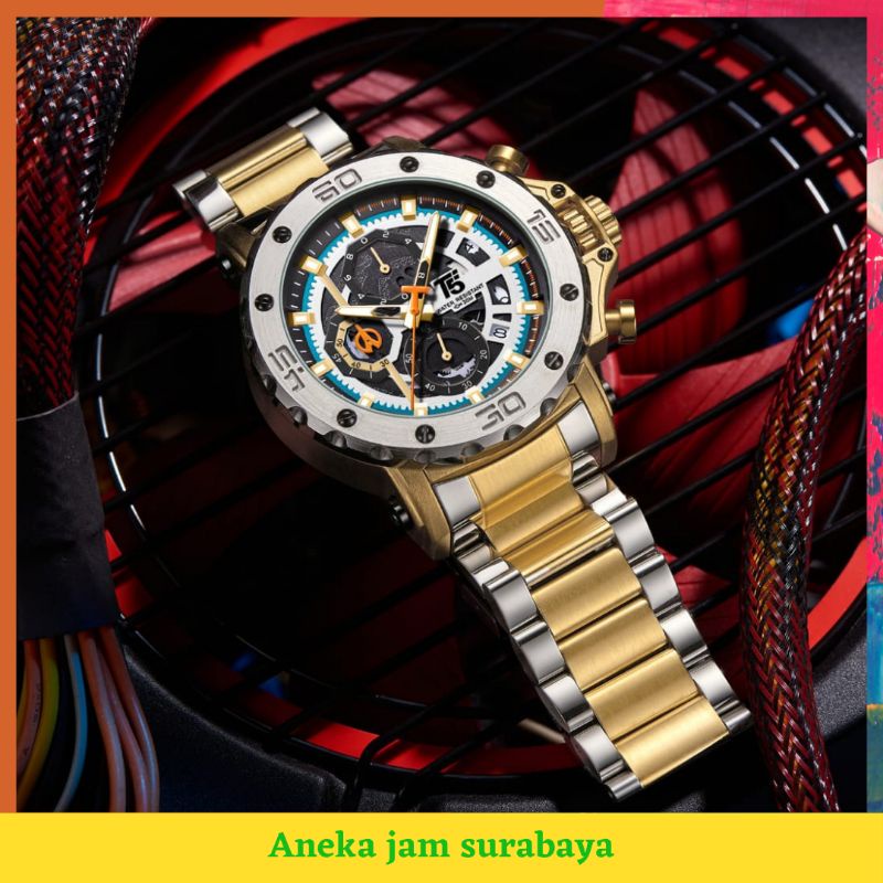 New T5 H3723 / 3723 JamTangan Pria  Original Chronograph Free Box