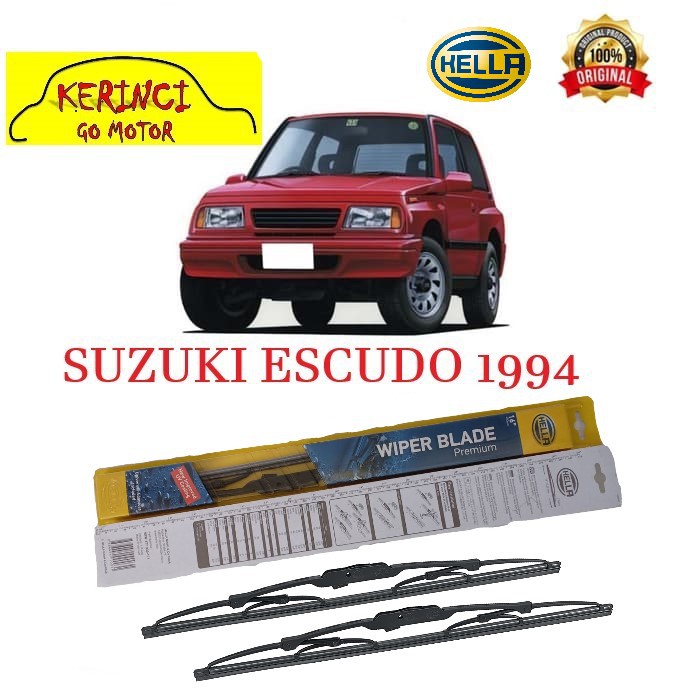 WIPER SUZUKI ESCUDO 1994 HELLA PREMIUM 19&quot; &amp; 19&quot; SEPASANG SUZUKI