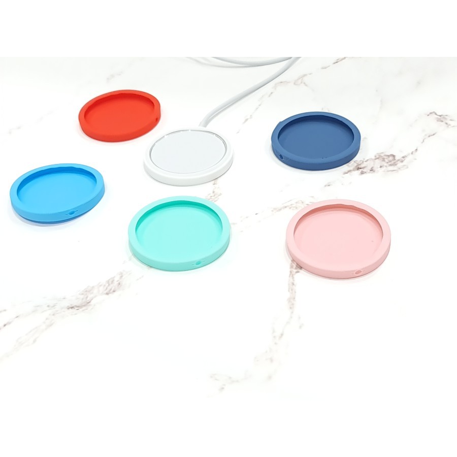 Wireless Pad Charger Soft Rubber Silicone Case Cover For MagSafe