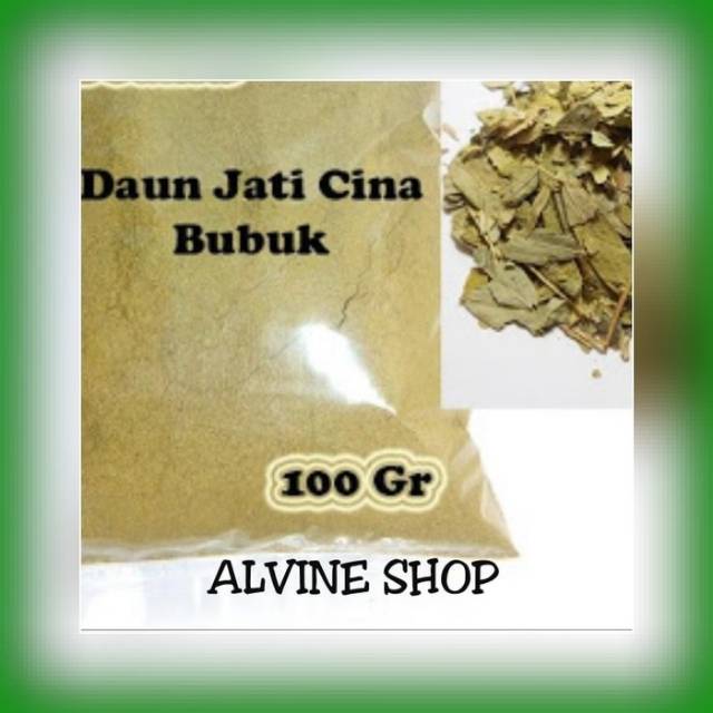 Bubuk/Serbuk Daun Jati Cina/Djati Cina Murni Tanpa Campuran 100GR