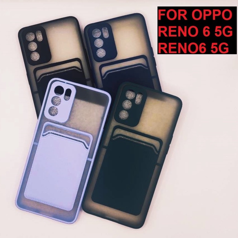 Oppo Reno 6 5G Case Softcase POCKET CARD HOLDER Case Casing Oppo Reno6 5G