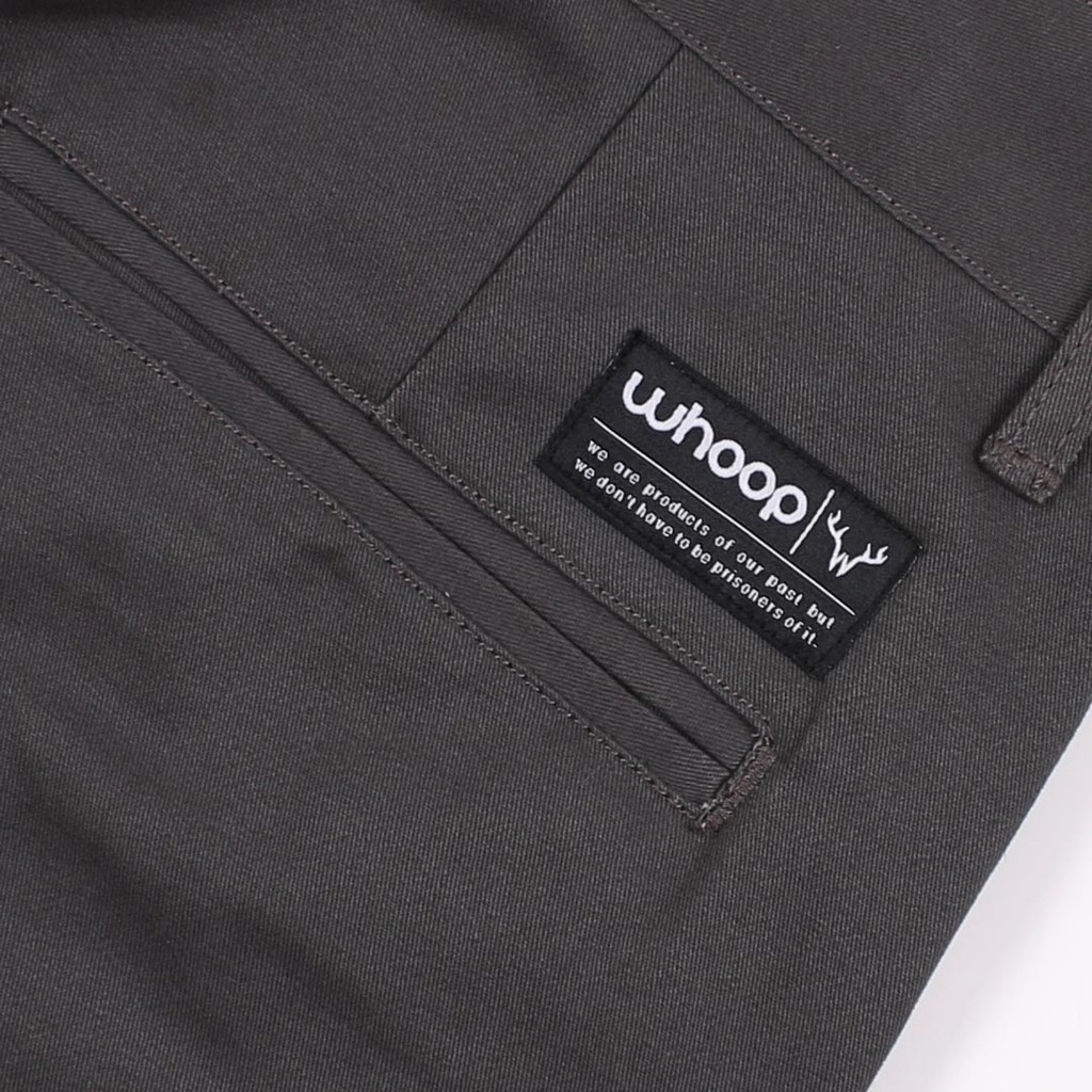 Whoopculture &quot;Muntjac&quot; Charcoal Chino