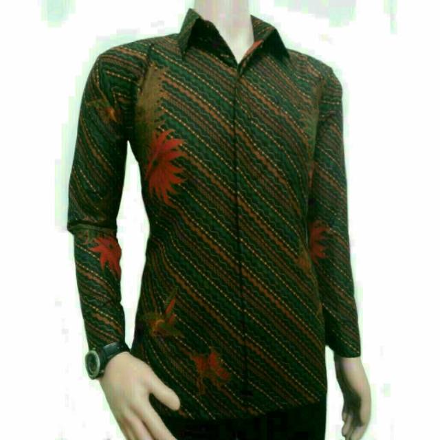 Kemeja pria sogan batik