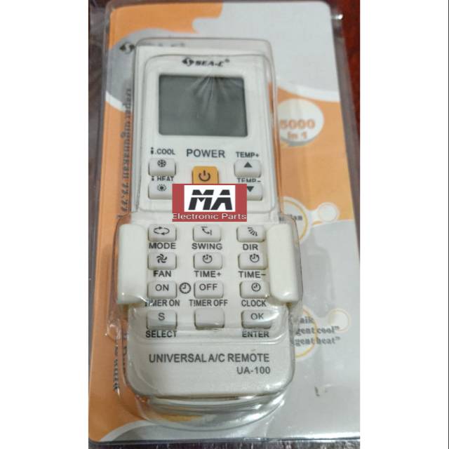 Remote AC universal semua merek ac