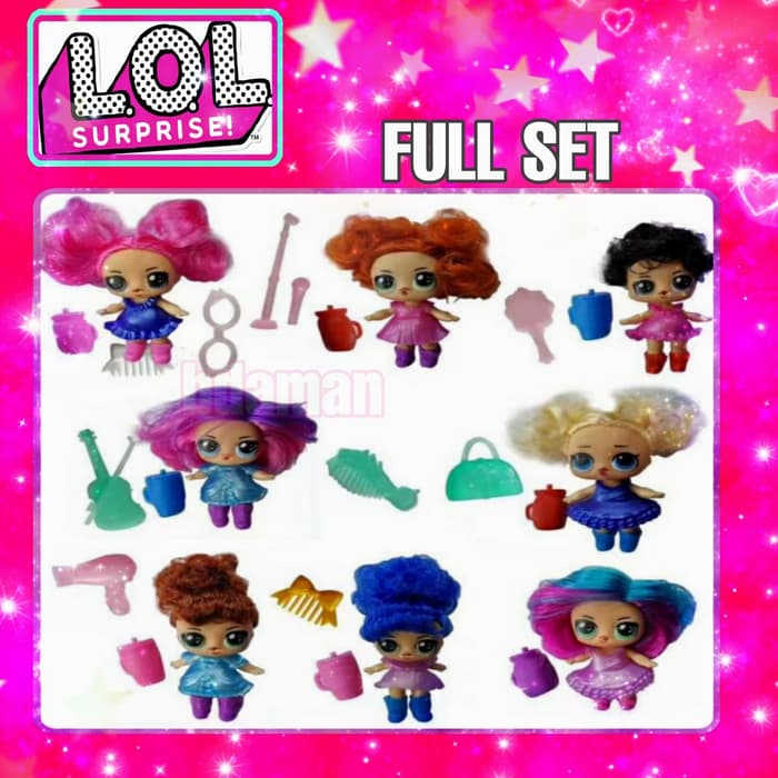 spesial mainan boneka dekorasi kue surprise LOL hair goal wave 2 figure Lol Murah