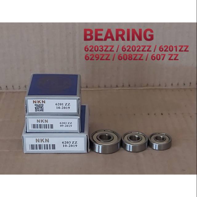 BEARING / LAHER NKN 6203RS/6202ZZ/6201ZZ/6200ZZ/629ZZ/608ZZ/607ZZ