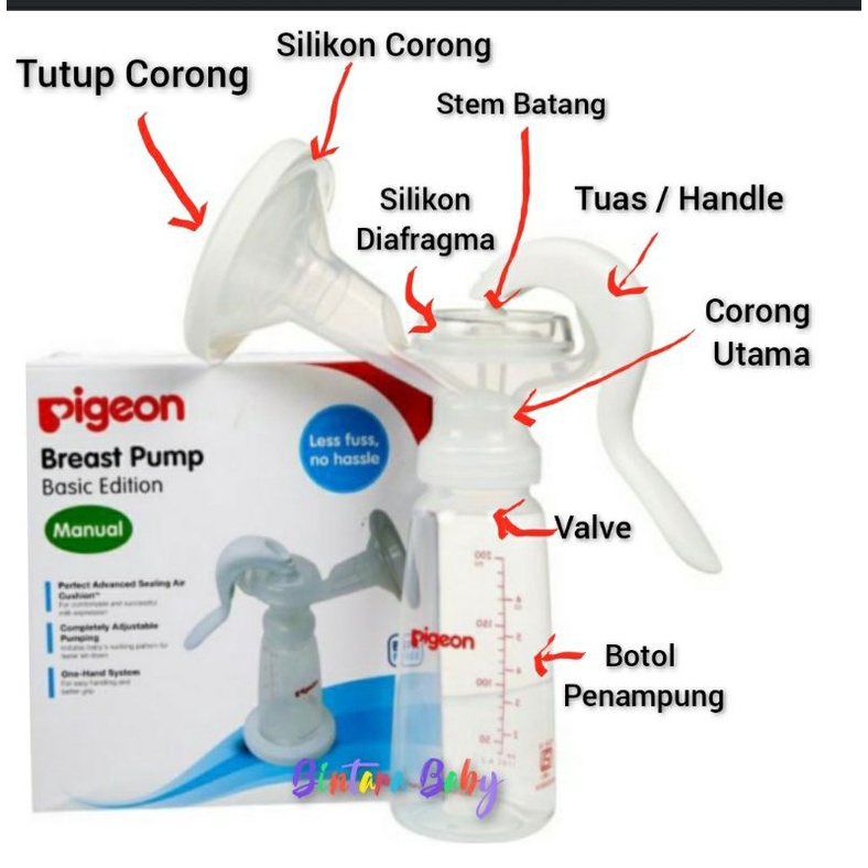 Sparepart Pompa Asi Valve Diafragma Silikon Corong Botol Converter Tuas  Katup Valve Pigeon Manual Basic / Valve Pigeon Tipe Lama