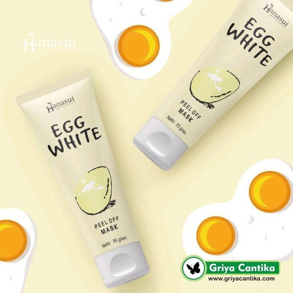 Hanasui Egg White Peel Off Mask/ Masker Telur Hanasui BPOM