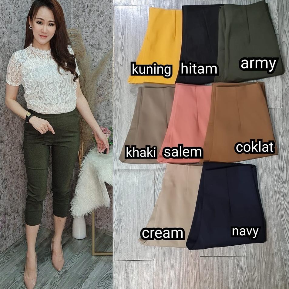MAB.03Jn22ᴶ– 00027_Ready Chokdee Hw Pants 7/8 Bestseller celana wanita fashion import bkk