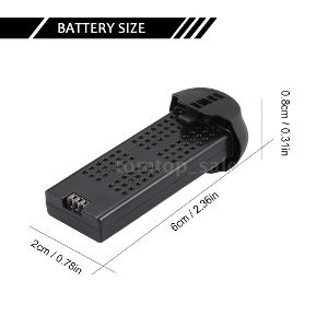 Jual Battery Drone Syma X22W 3 7V 400mAh 25C Diskon