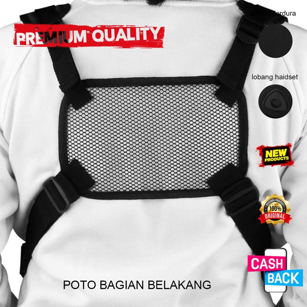 Chest Bag Tas Dada Premium Selempang Pria Depan