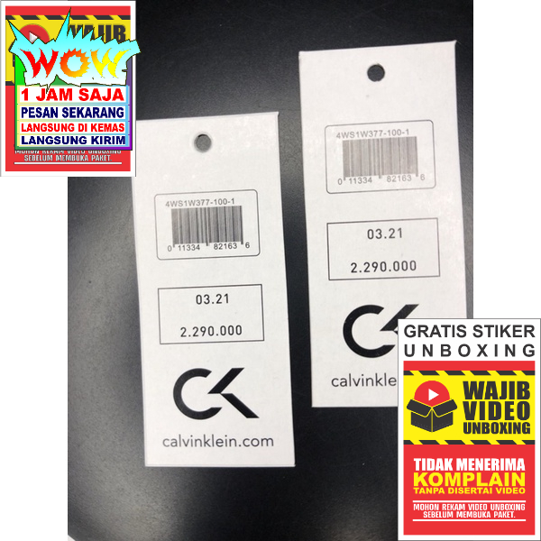 

CK CALVIN KLEIN PRICE TAG BARCODE SUPER PREMIUM CO 1X DI KIRIM 600PCS