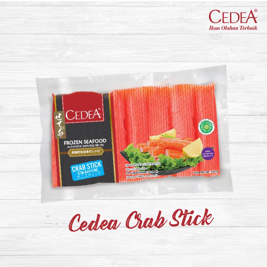 CEDEA Crabstick Stik Kepiting 250 g Halal | Crab Stick Sushi Steamboat