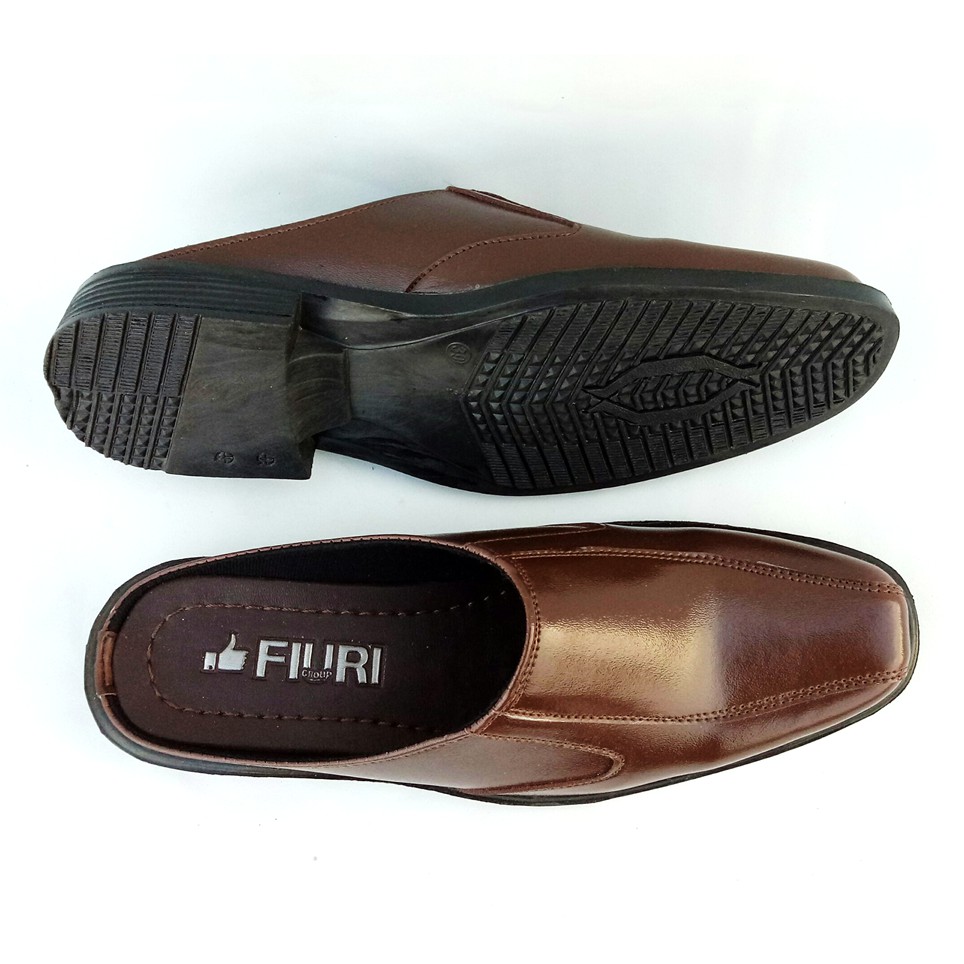 FIURI - SB 6 Hitam 38-44 GRATIS BJ 6 - Sepatu Pantofel Pria - Sepatu Pantofel Selop Pria - Sepatu Formal Pria - Sepatu Kerja Pria - Sepatu Pantopel Kantor Cowok Murah - Sepatu Coklat Slip On Pria - Sepatu Slop Nikah Promo - Bustong Diskon - Fashion Pria