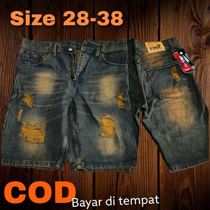Celana jeans sobek/ripped premium size 28-38,celana jeans pria sobek,celana jeans sobek,jeans sobek