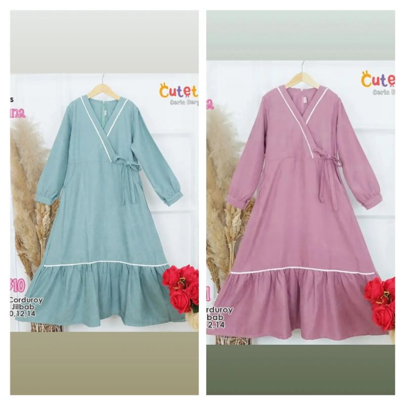 gamis anak dan dewasa cutetrik