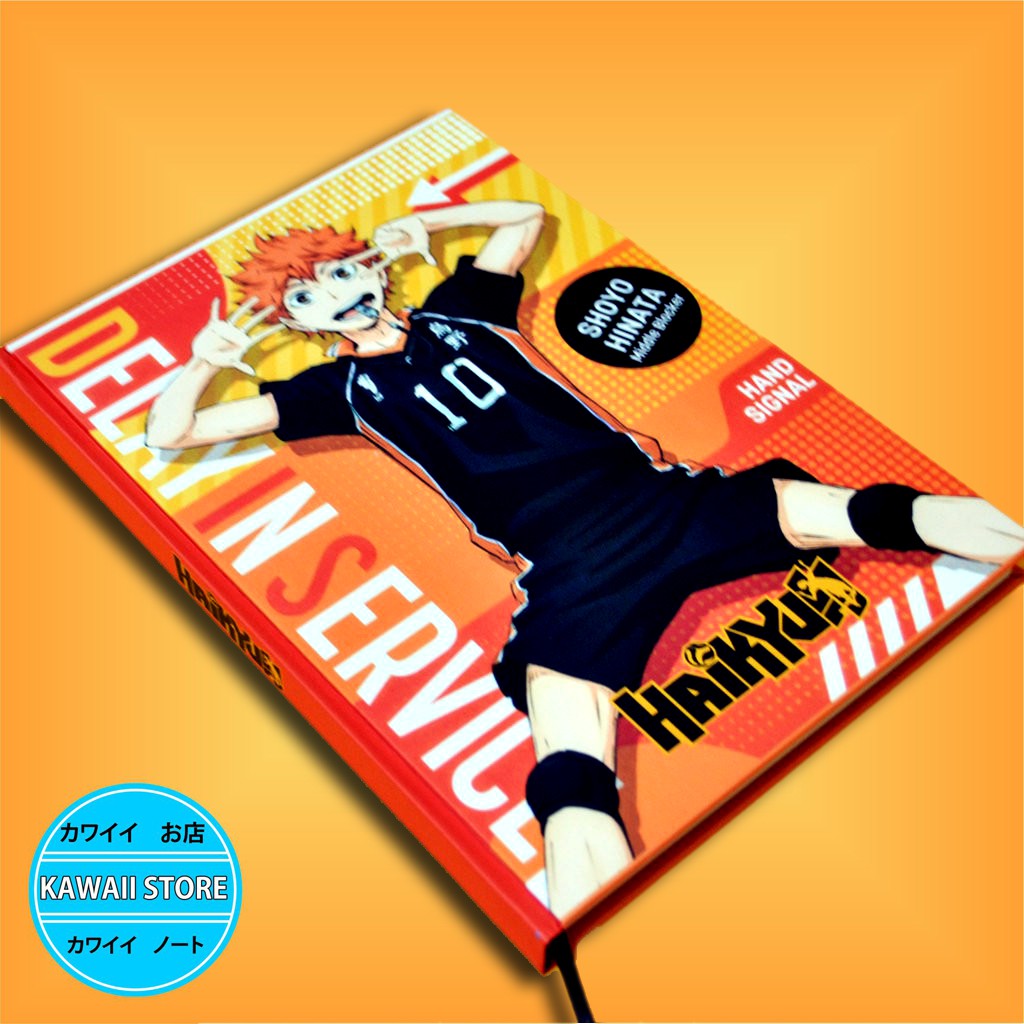 

Notebook / Pocket book Hard Cover Anime Haikyuu HINATA SHOYO uk A5 & A6 / Notes Book
