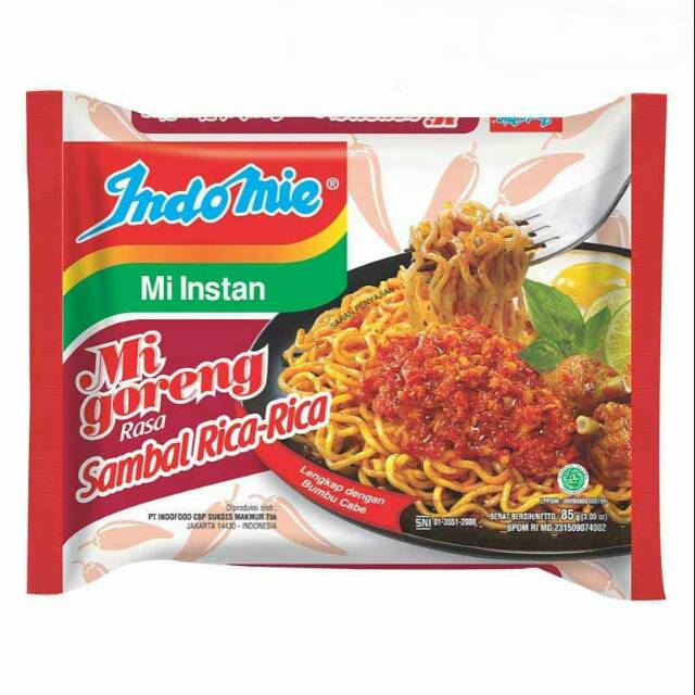 

Indomie goreng rasa SAMBAL RICA-RICA 85g