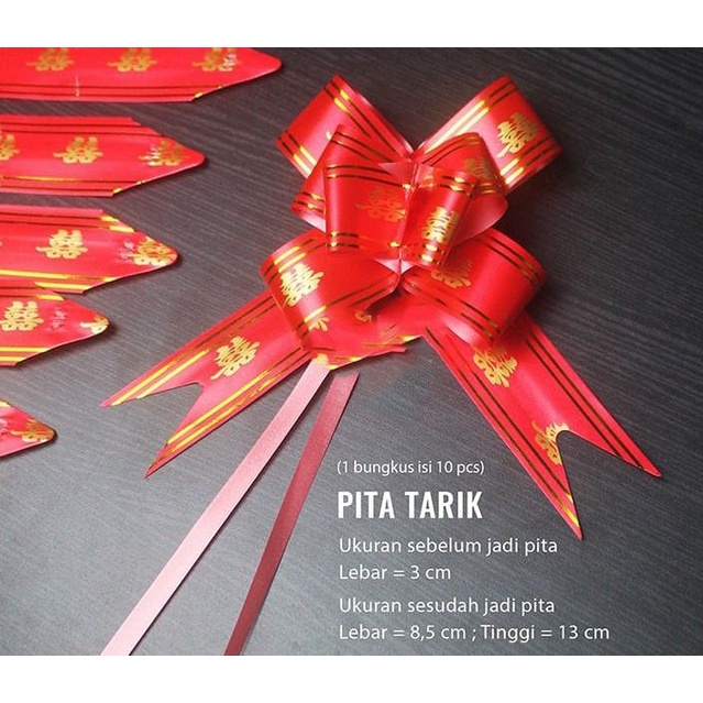 

PTW03 30 mm Pita Tarik Serut Besar Wedding Pernikahan Shuang Xi