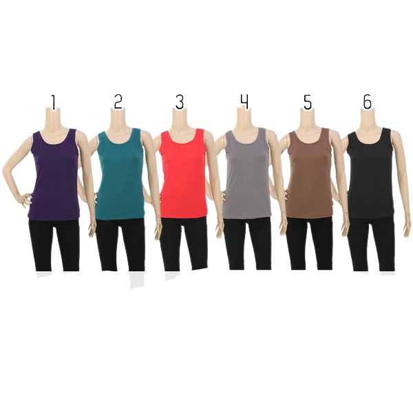 SINGLET KAOS DALASM WANITA MURAH TANK TOP WANITA TALI LEBAR VELLY 188