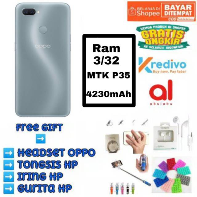 Oppo A 12 NEW  ram 3/32 new garansi resmi oppo ( bisa COD )