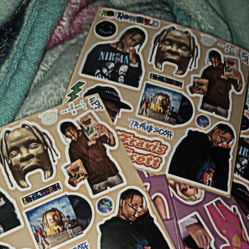 kylie jenner / travis scott sticker