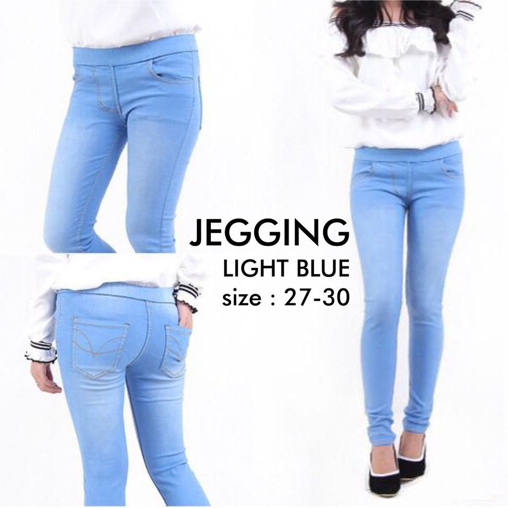 CELANA PINGGANG KARET BIGSIZE JUMBO SOFTJEANS STRETCH JEGGING ADA 35-38 39-42 CELANA LEGGING