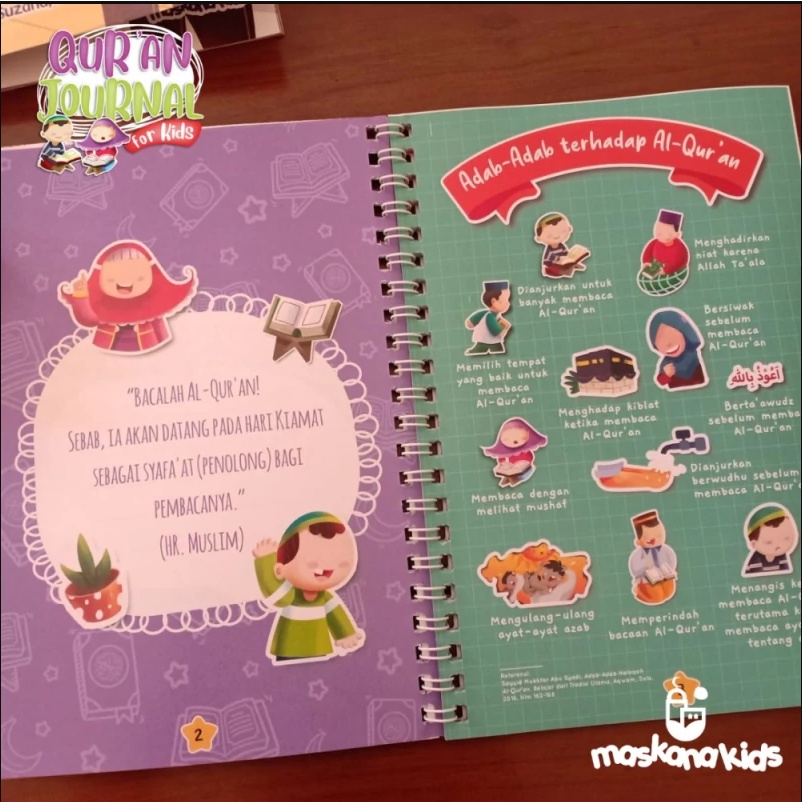 Jurnal Quran For Kids+ Bonus Printable Book Menulis Juz 28-30